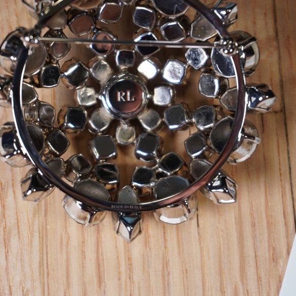 Ralph Lauren Gemstone Brooch Silver OS Brand New - Picture 12 of 15